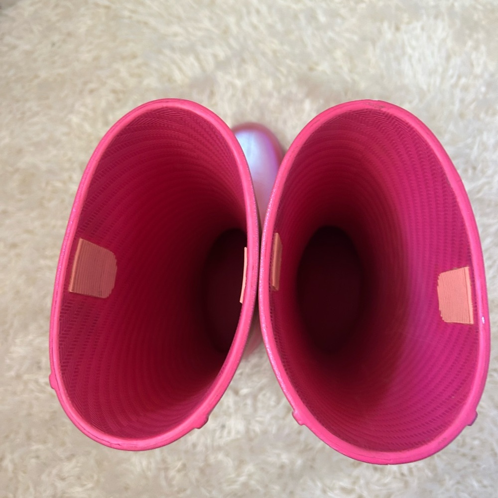 CROCS Shimmer Tall Rain Boots in Metallic Magenta - Picture 11 of 11